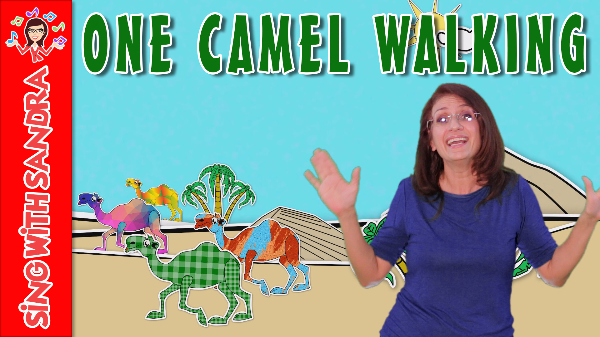 One Camel Walking